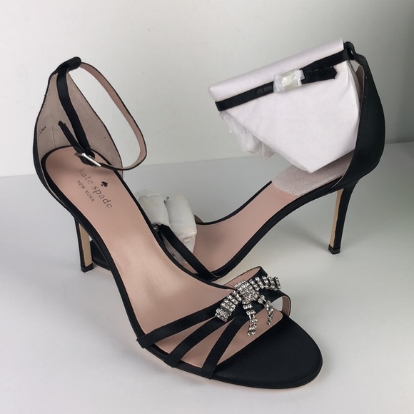 NEW Kate Spade Ingrida Black Sleek Stiletto Heels 11 - Picture 7 of 14